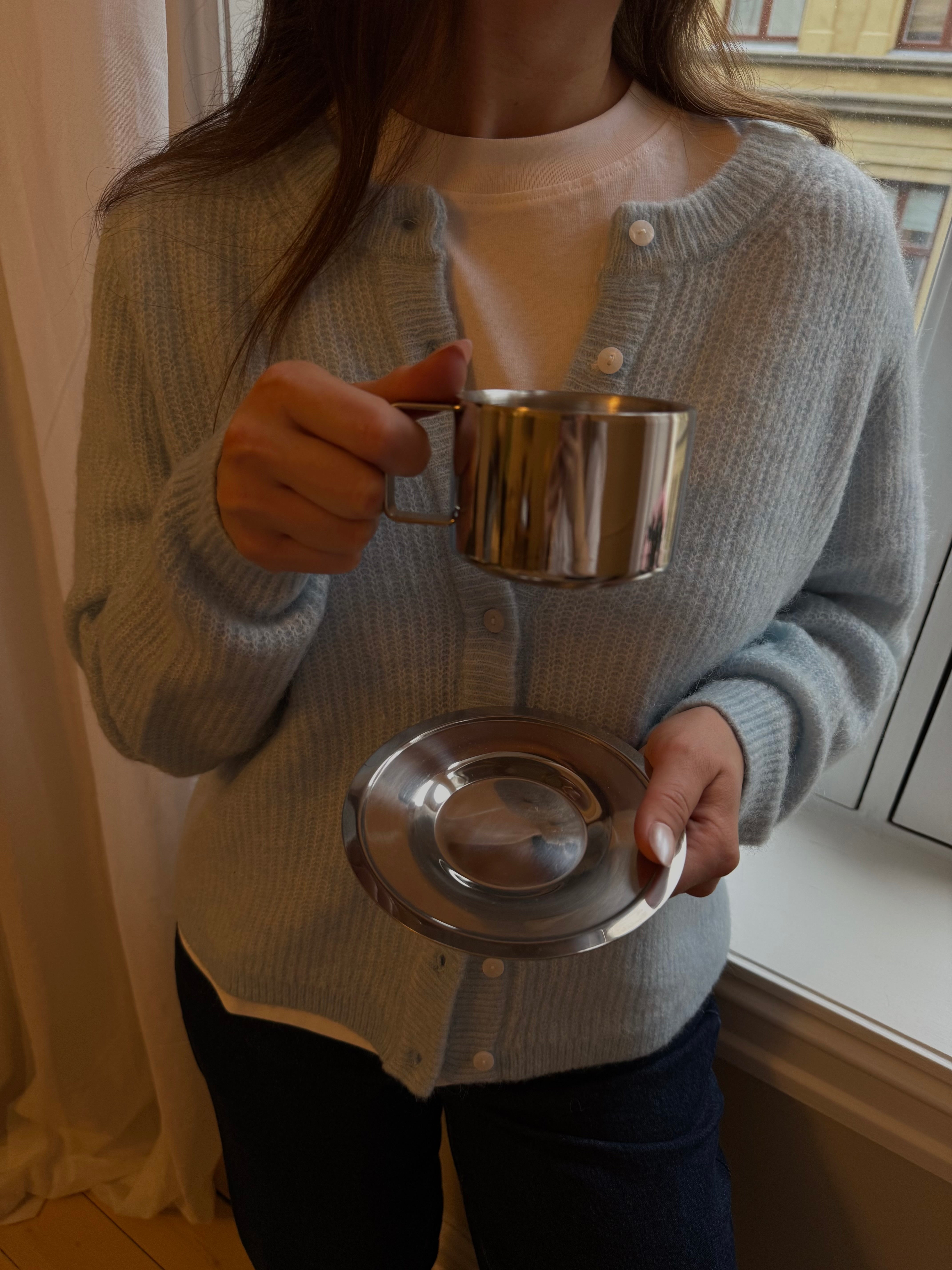 VILORY Knit Cardigan - Nantucket Breeze